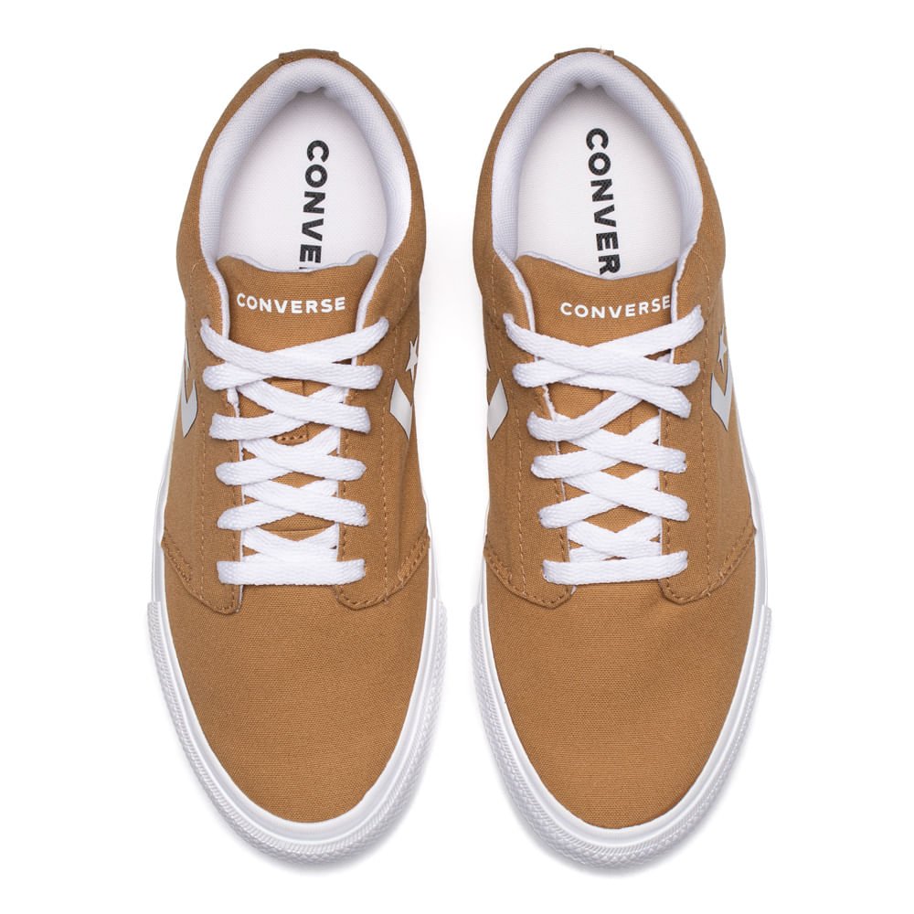 Tênis Unissex Converse Day One Cano Baixo Caramelo Marrom 4