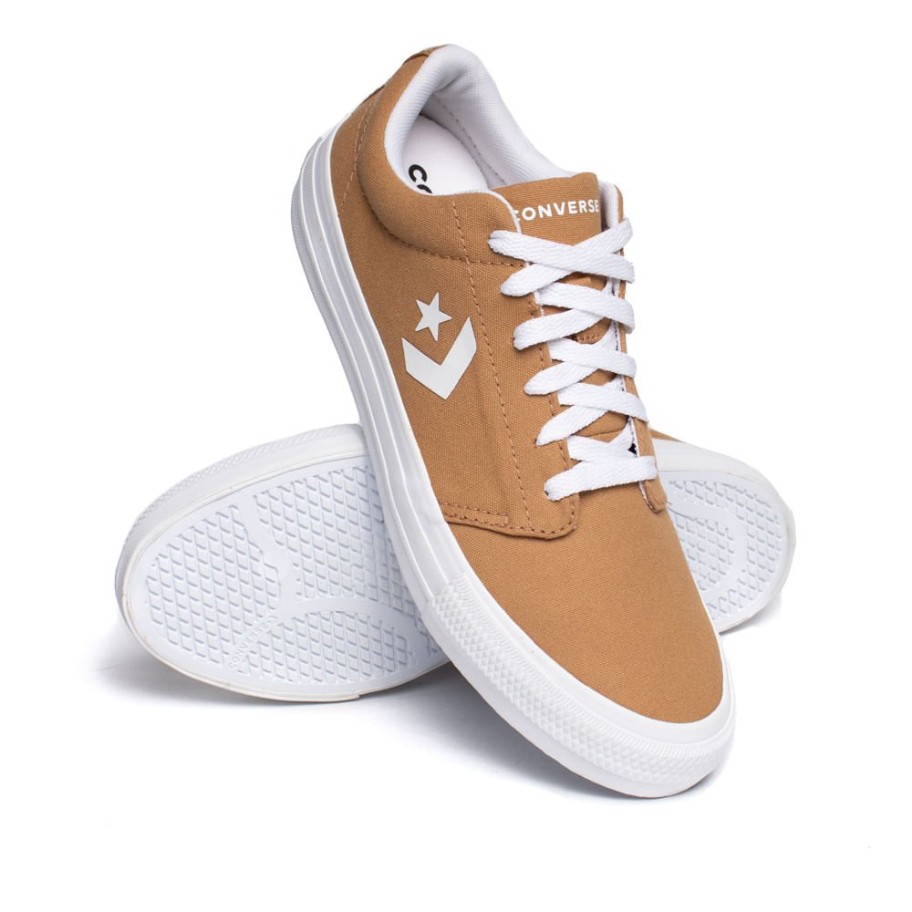 Tênis Unissex Converse Day One Cano Baixo Caramelo Marrom 5