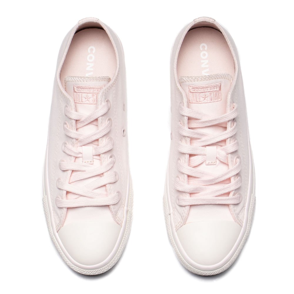 Tênis Feminino Converse Chuck Taylor Cano Curto Rosa Claro Rosa 4