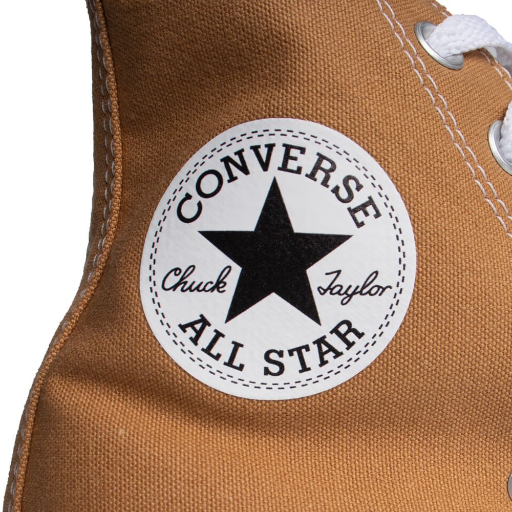 Tênis Feminino Converse Chuck Taylor All Star Hi Caramelo Marrom 5