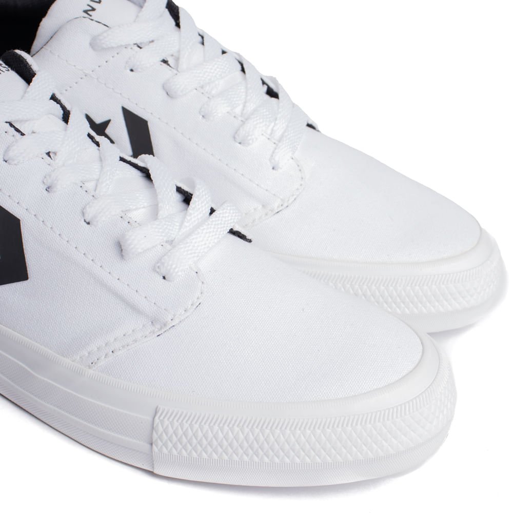 Tênis Unissex Converse Day One Cano Baixo Branco/Preto Branco 6