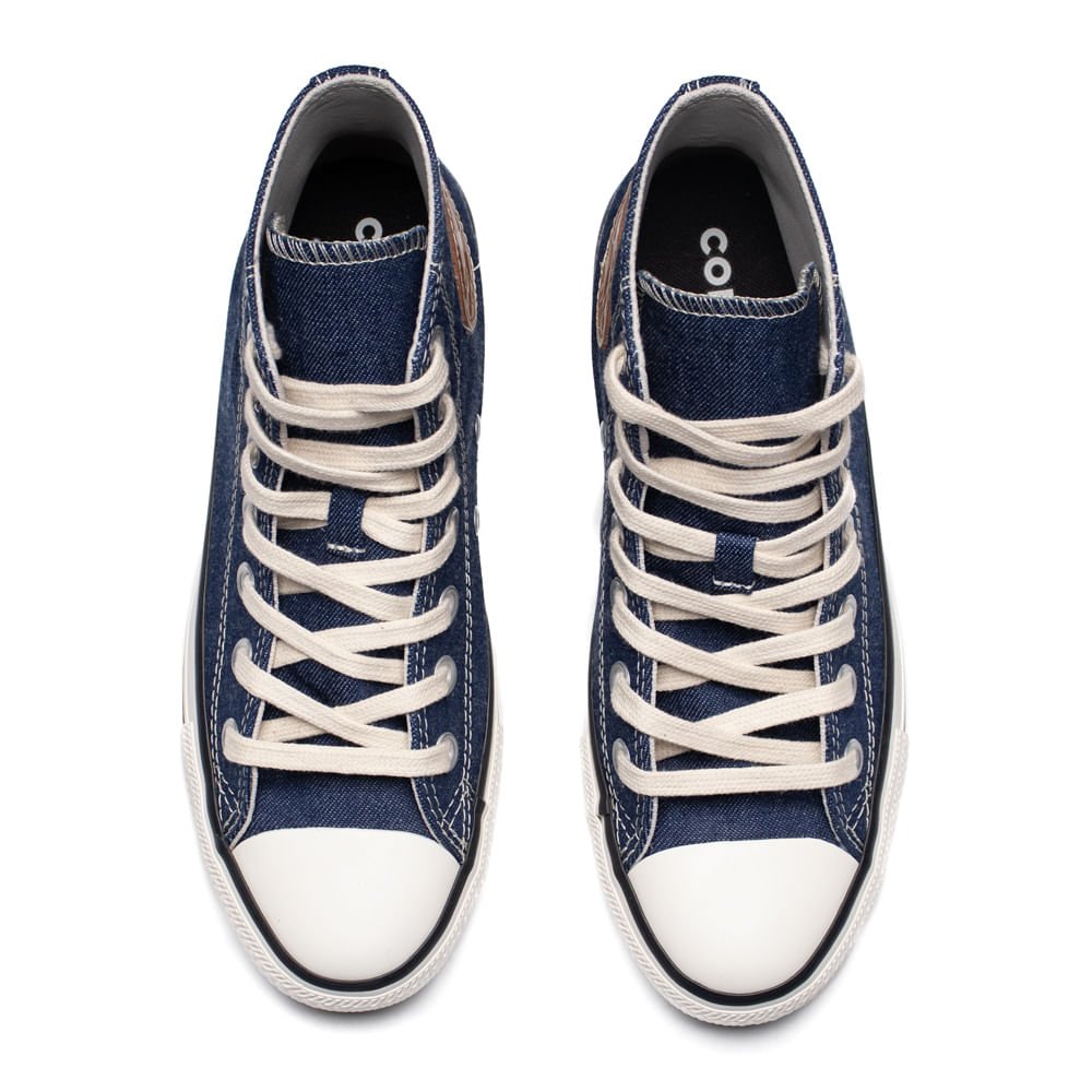 Tênis Feminino Converse Chuck Taylor Jeans Atemporal Azul Marinho 4