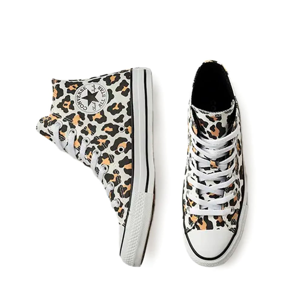 Tênis Feminino Converse Taylor All Star Animal Print Bege Bege 4