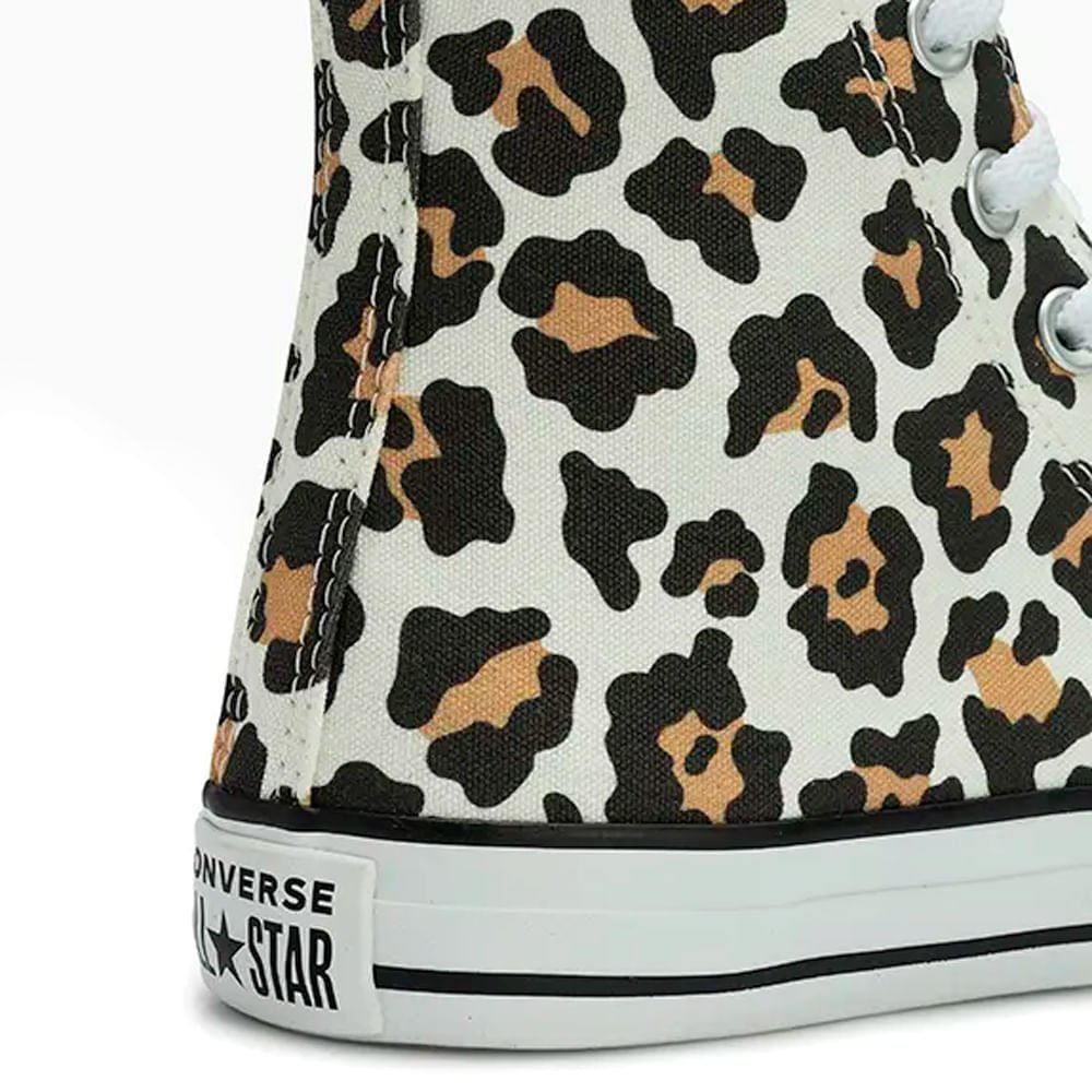 Tênis Feminino Converse Taylor All Star Animal Print Bege Bege 6