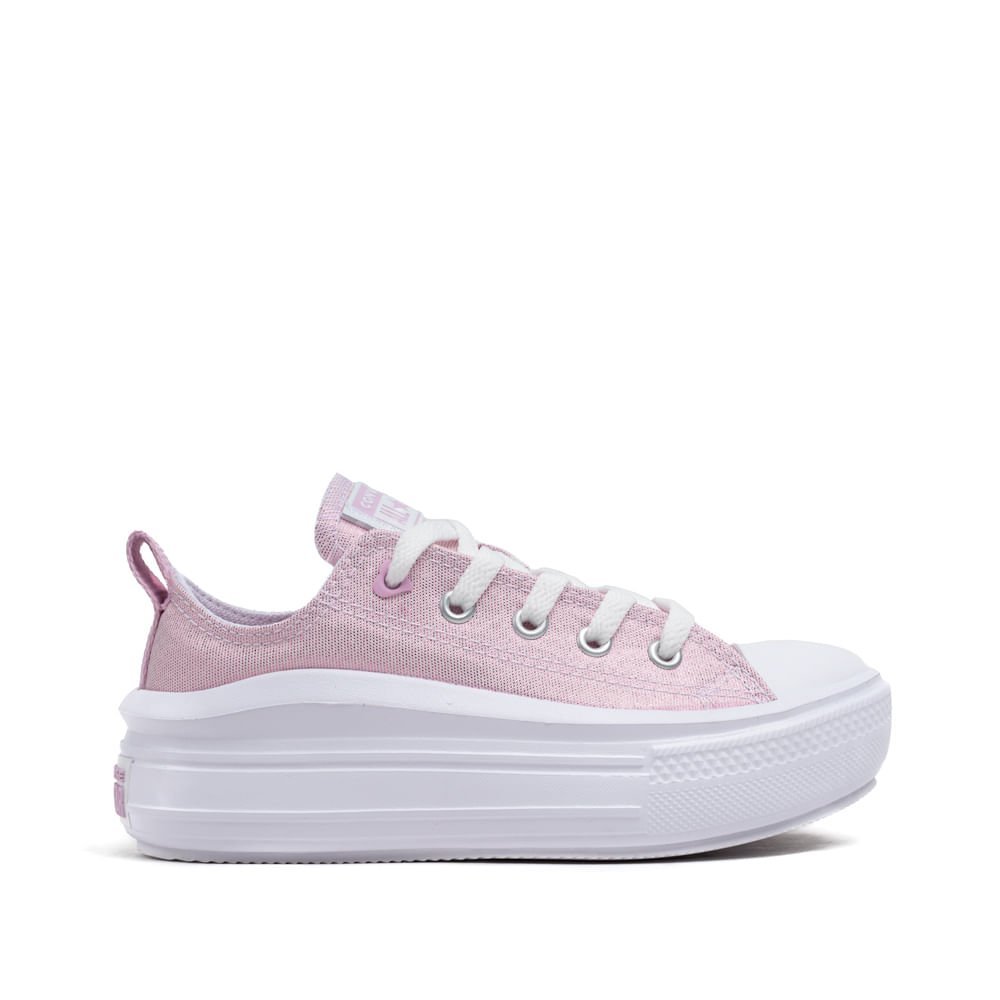 Tênis Infantil Converse Chuck Taylor All Star Move Cano Baixo Lilás
