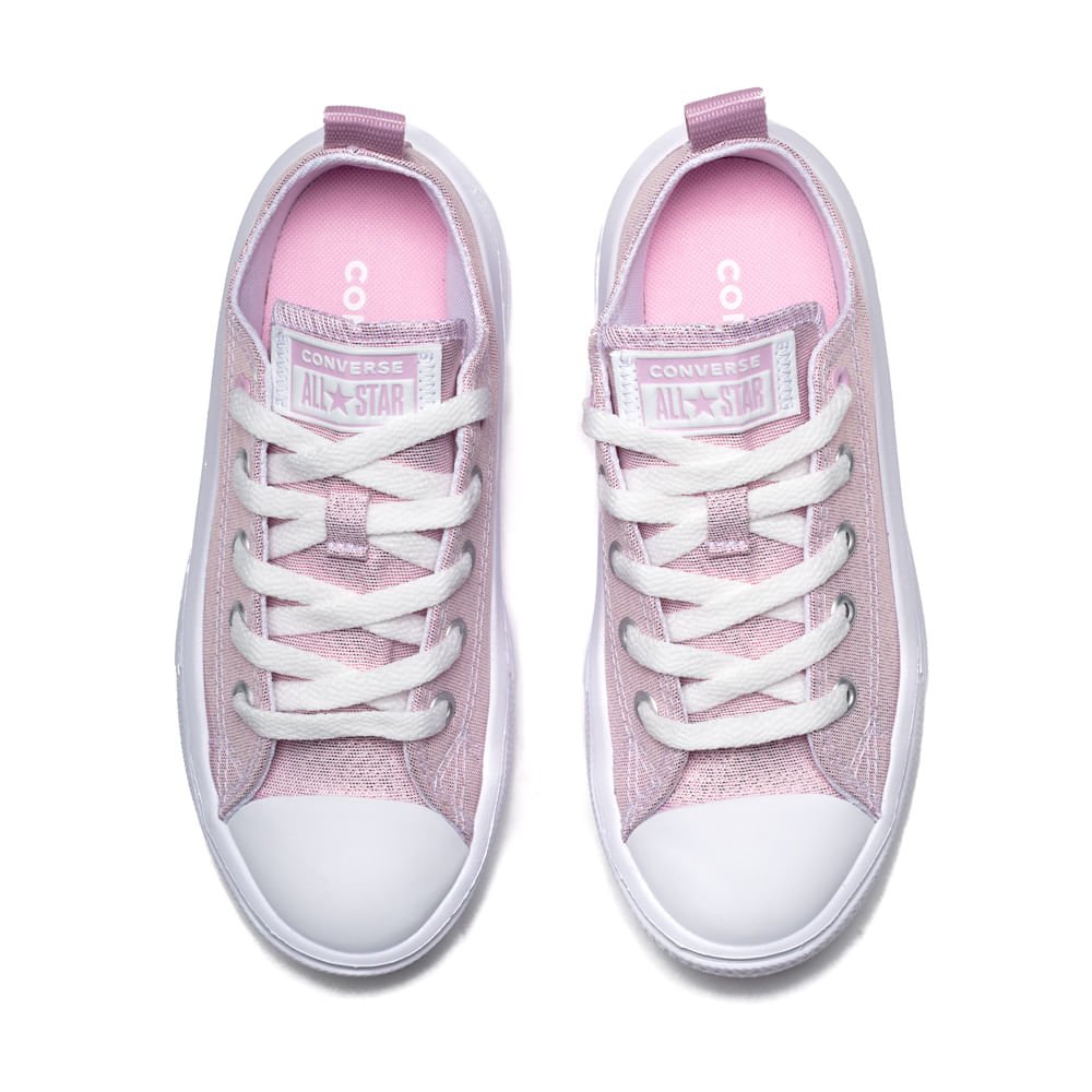 Tênis Infantil Converse Chuck Taylor All Star Move Cano Baixo Lilás Lílas 4
