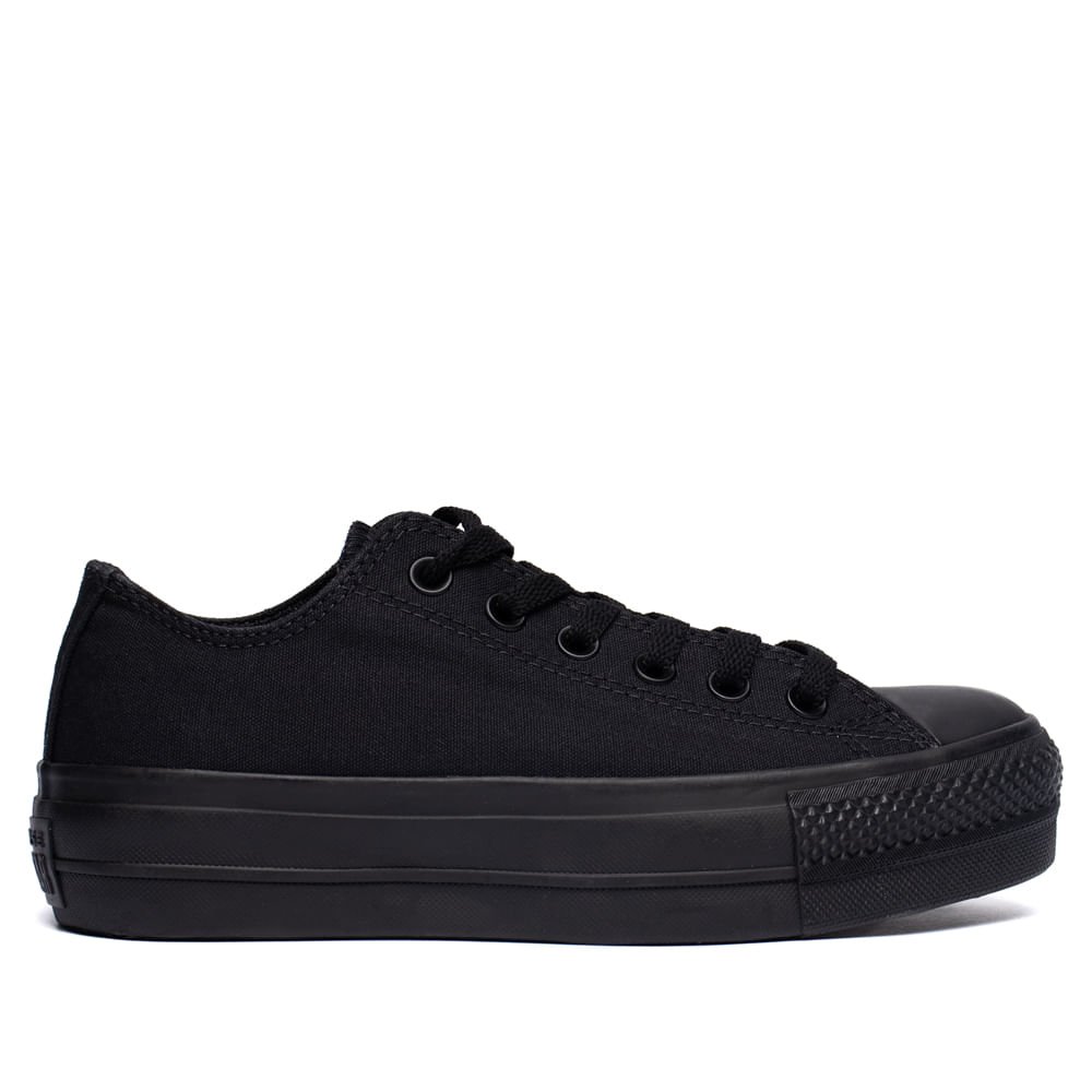 Tênis Feminino Converse Chuck Taylor Casual Flatform Preto