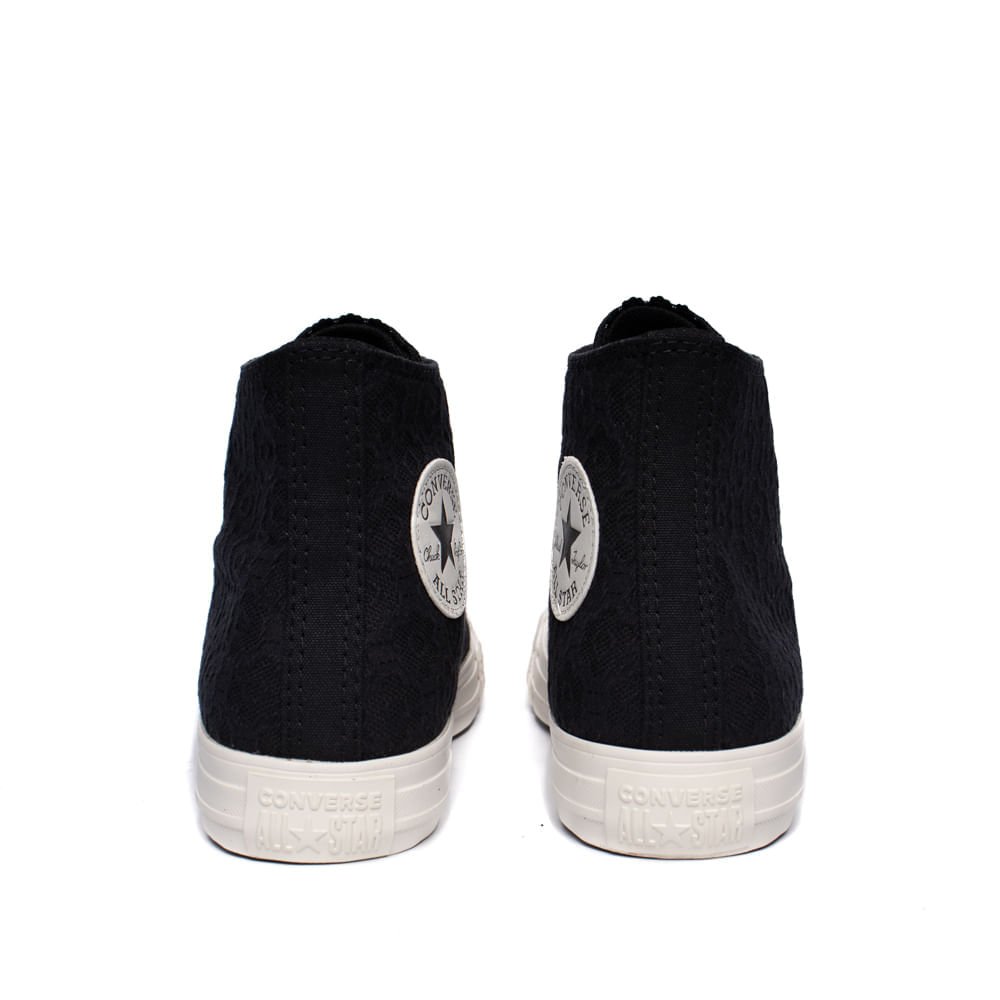Tênis Feminino Converse Chuck Taylor Padrão Floral Preto Preto 3