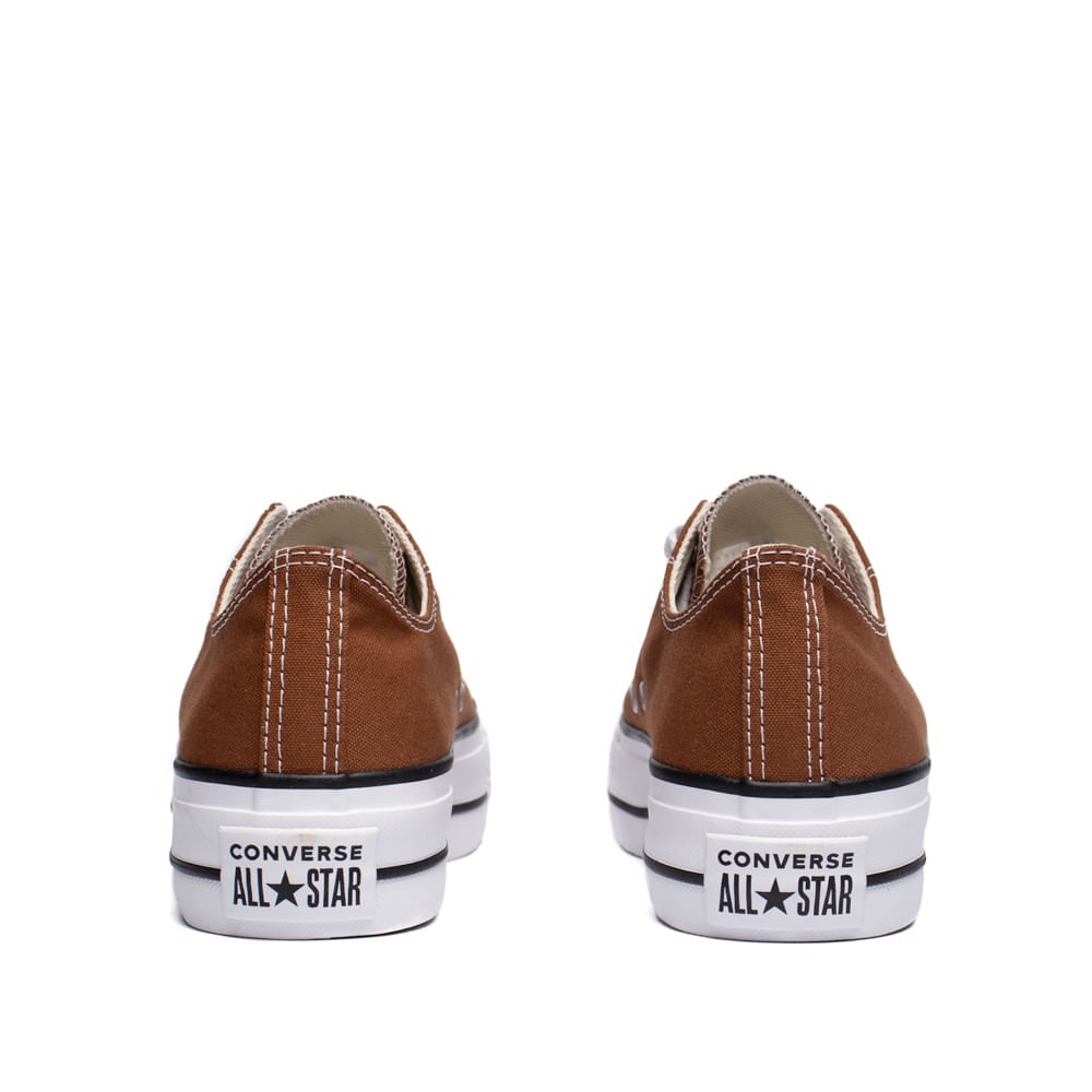 Tênis Feminino Converse Chuck Taylor Casual Flatform Marrom Marrom 3
