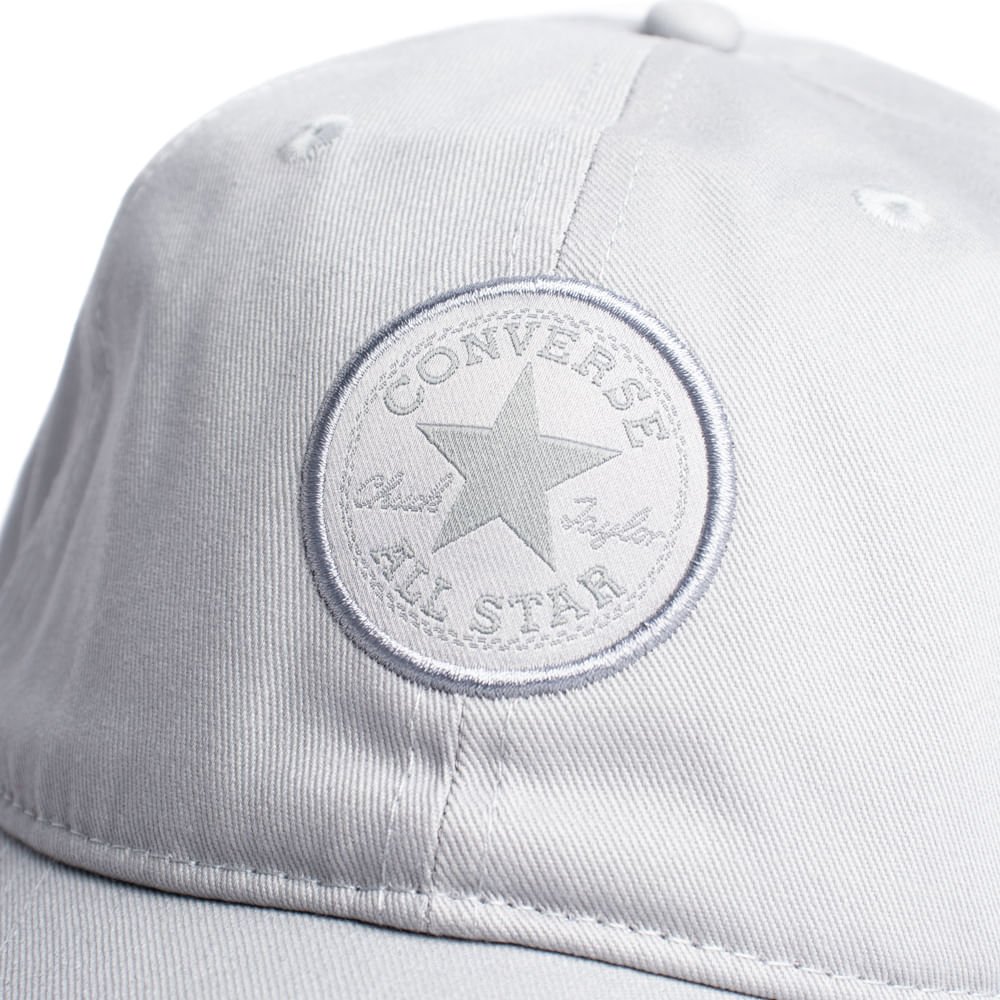 Boné Unissex Converse Baseball Patch Cinza Cinza 5