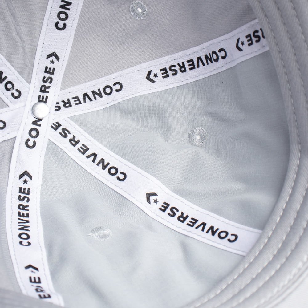 Boné Unissex Converse Baseball Patch Cinza Cinza 7