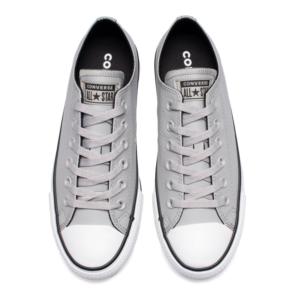 Tênis Unissex Converse Chuck Taylor Casual Cinza Claro Cinza 4