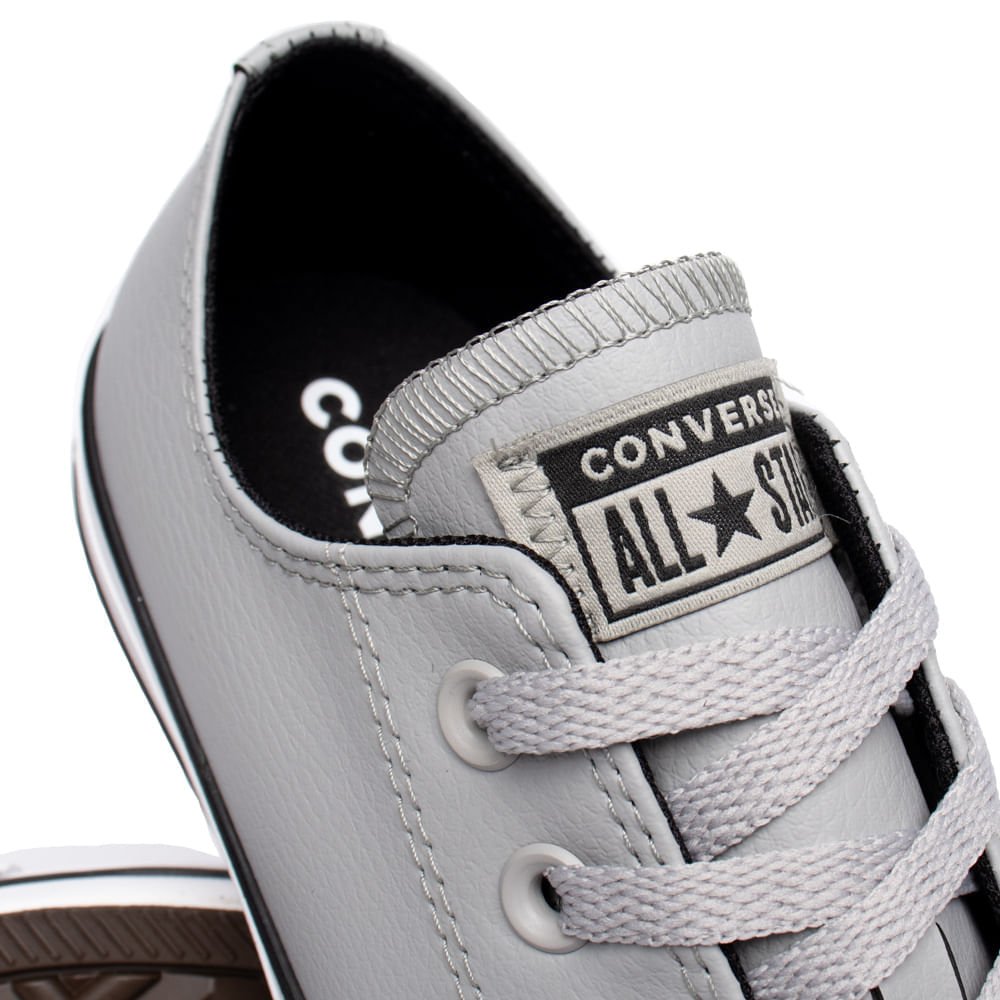 Tênis Unissex Converse Chuck Taylor Casual Cinza Claro Cinza 6