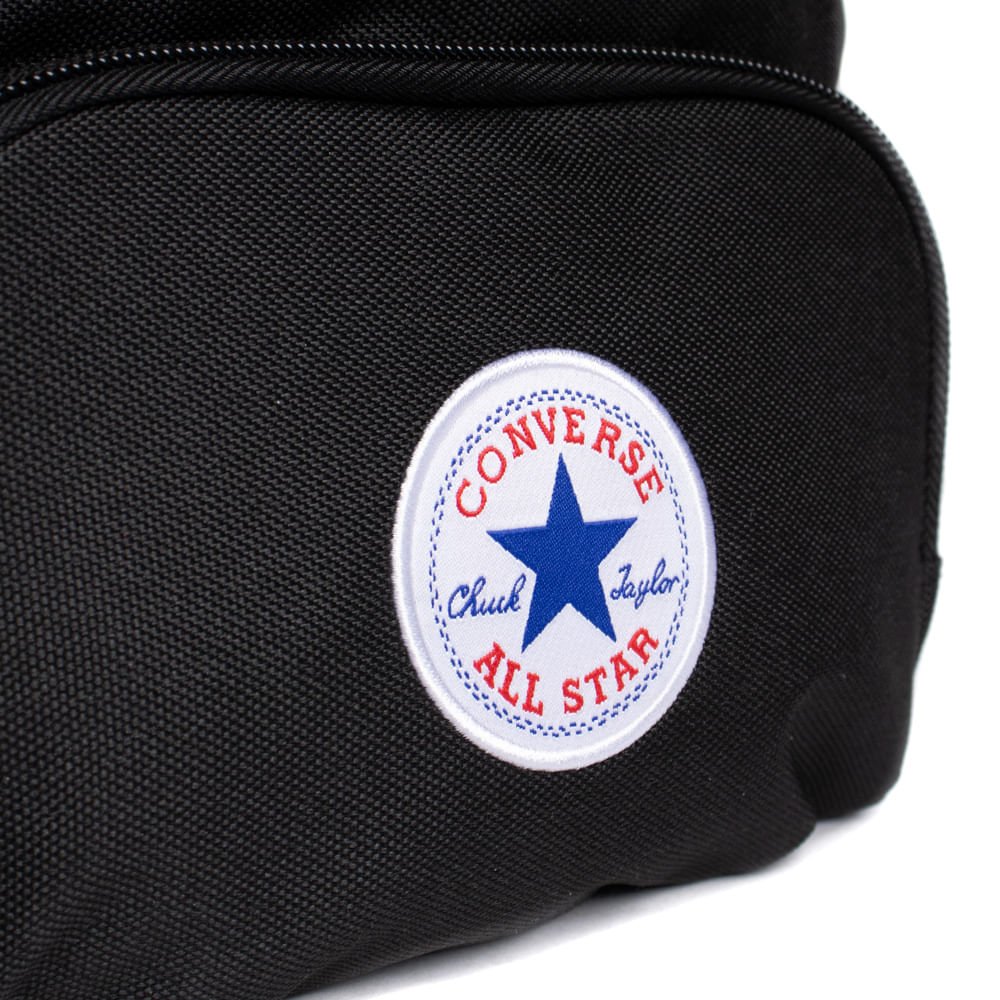 Shoulder Bag Unissex Converse Go 2 Pequena Ajustável Preto Preto 5