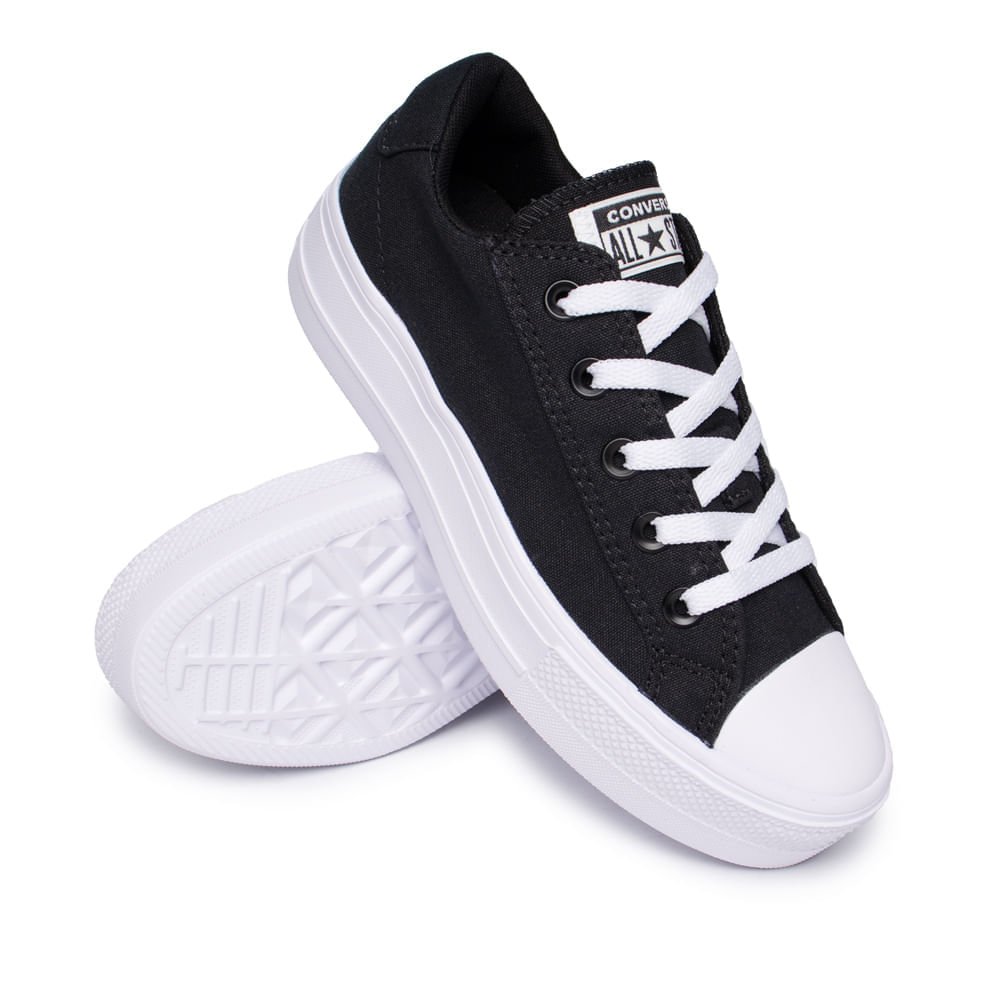 Tênis Feminino Converse Day One Plataform Preto/Branco Preto 3