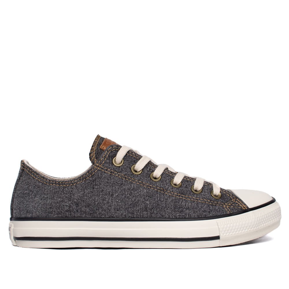 Tênis Unissex Converse Chuck Taylor Jeans Cinza Mescla