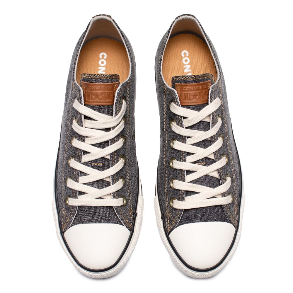 Tênis Unissex Converse Chuck Taylor Jeans Cinza Mescla Cinza 4
