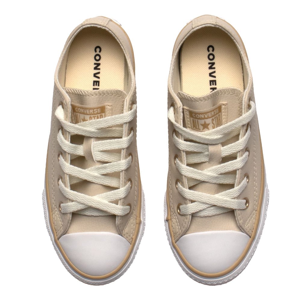 Tênis Infantil Converse Chuck Taylor Bege/Caqui Bege 4