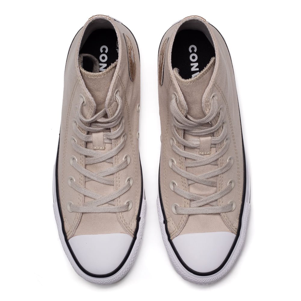 Tênis Converse Chuck Taylor All Star Hi Bege Bege 4
