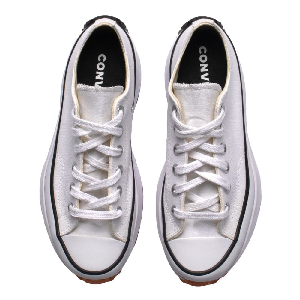 Tênis Feminino Converse Plataforma Tratorado Branco/Preto Branco 4