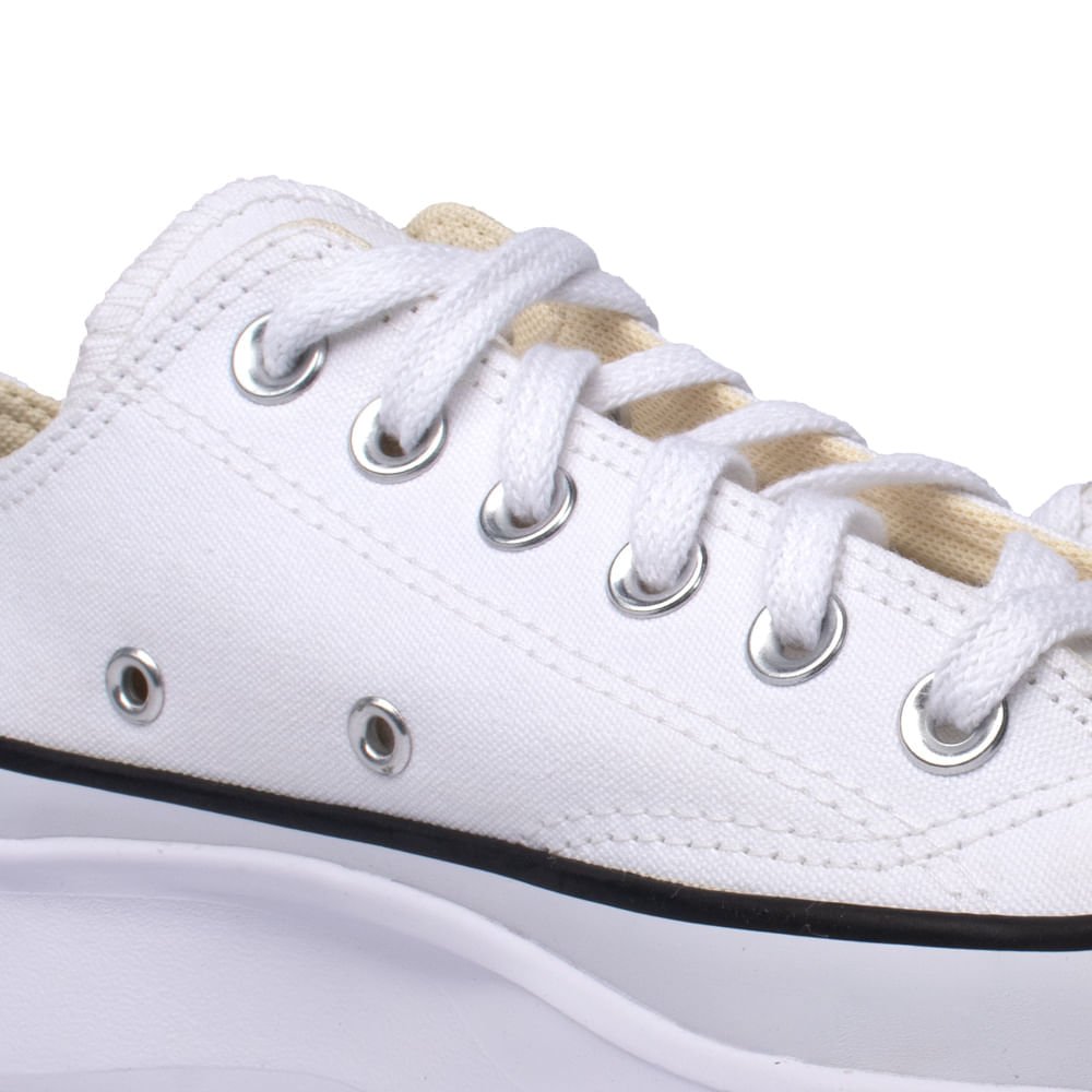 Tênis Feminino Converse Plataforma Tratorado Branco/Preto Branco 5