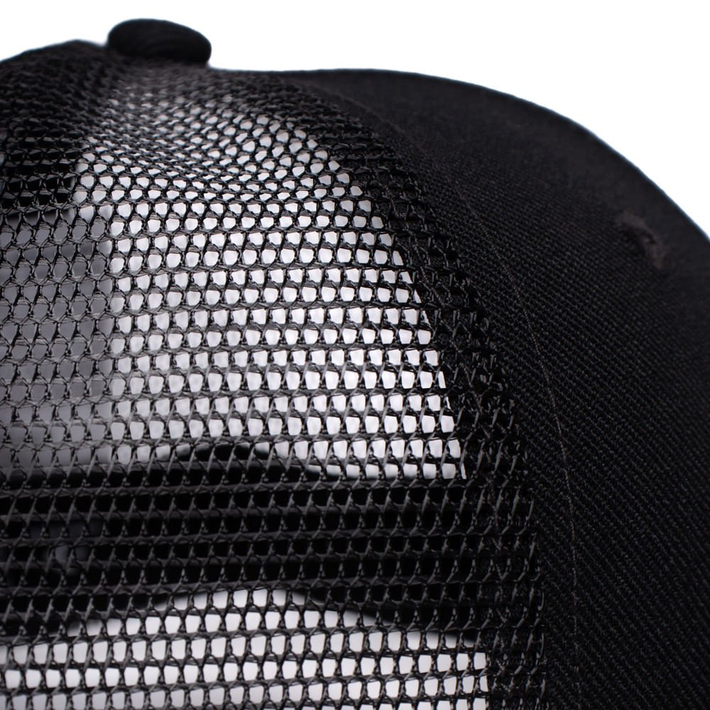 Boné Unissex Converse Trucker All Star Mesh Preto Preto 5