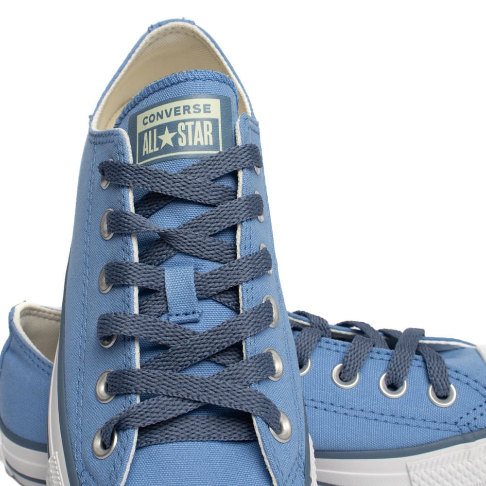 Tênis Converse All Star Chuck Taylor Cano Baixo Azul Claro Azul 5