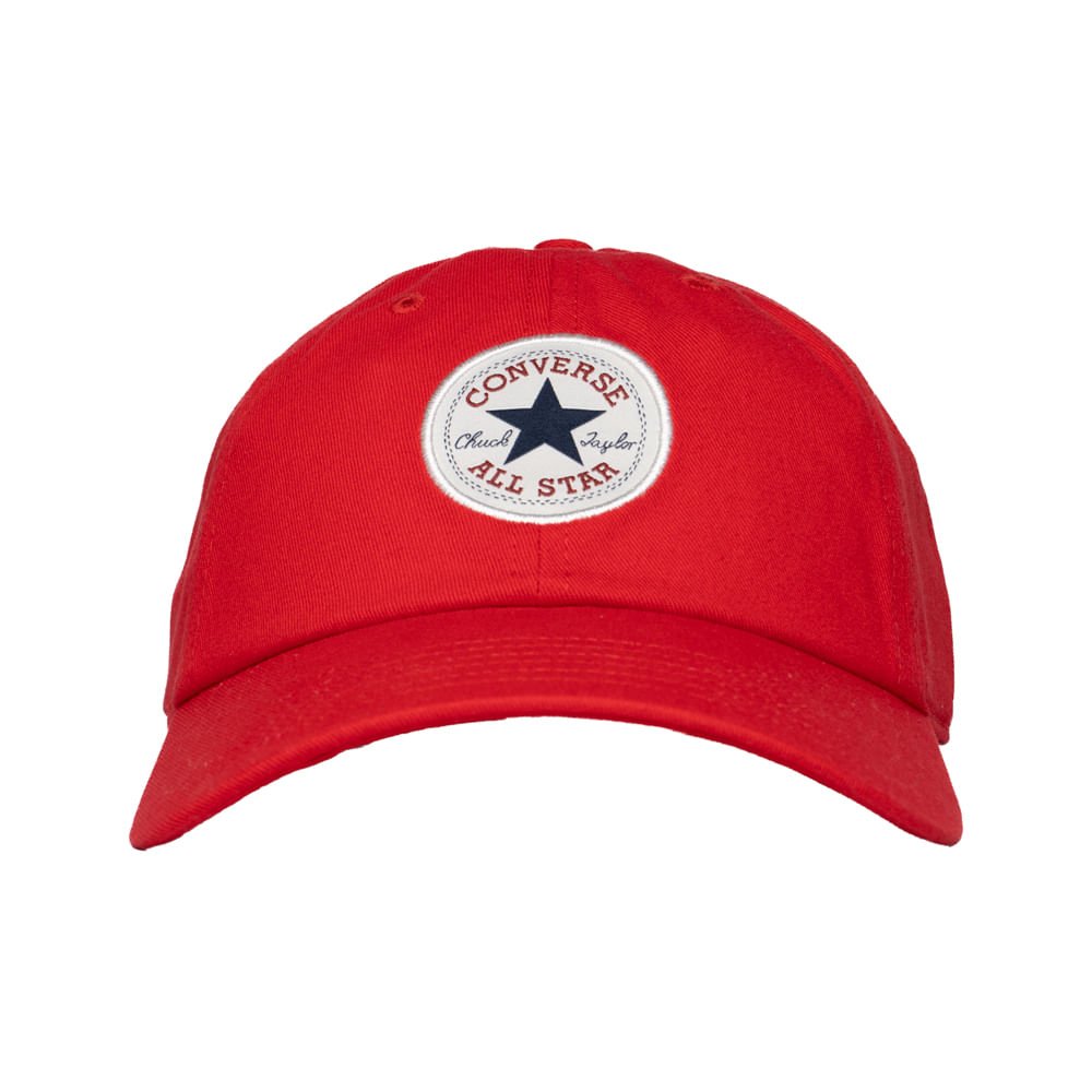Boné Unissex Converse Chuck Taylor Baseball Curva Vermelho Vermelho 2