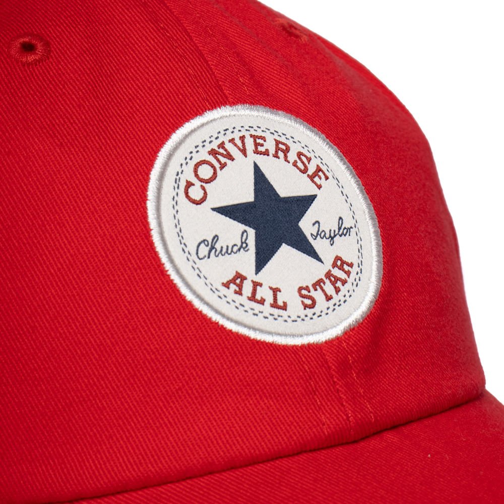 Boné Unissex Converse Chuck Taylor Baseball Curva Vermelho Vermelho 4