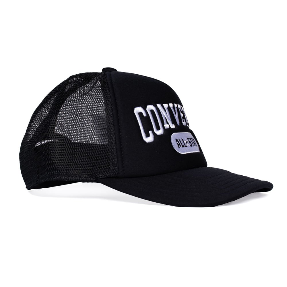 Boné Unissex Converse Trucker All Star Mesh Preto/Branco