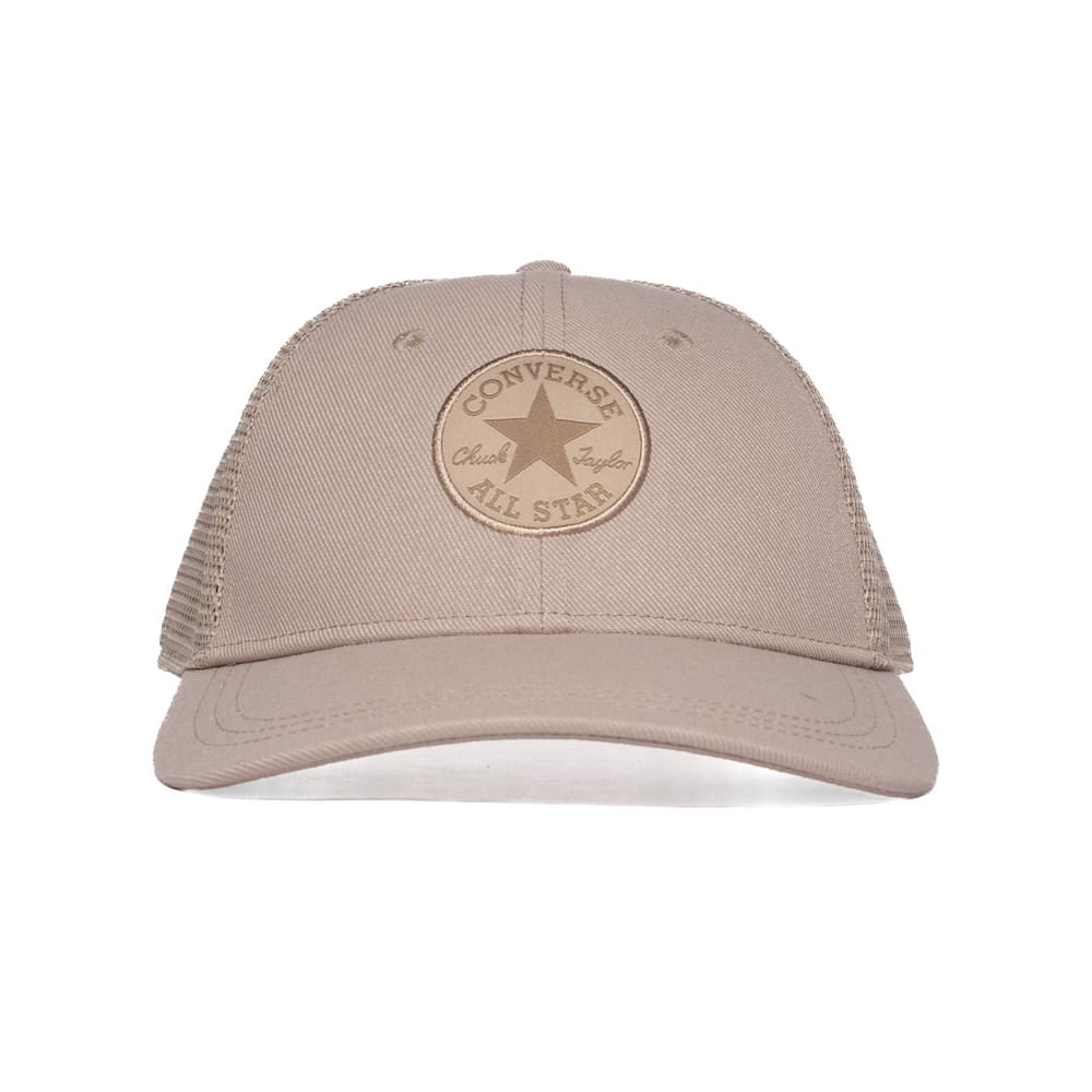 Boné Unissex Converse Trucker All Star Mesh Ajustável Bege Bege 2