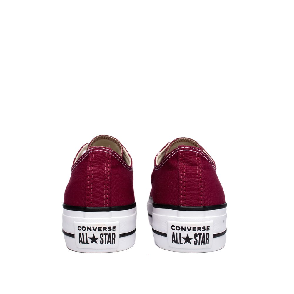 Tênis Converse Chuck Taylor All Star Plataforma Bordô Vermelho 3