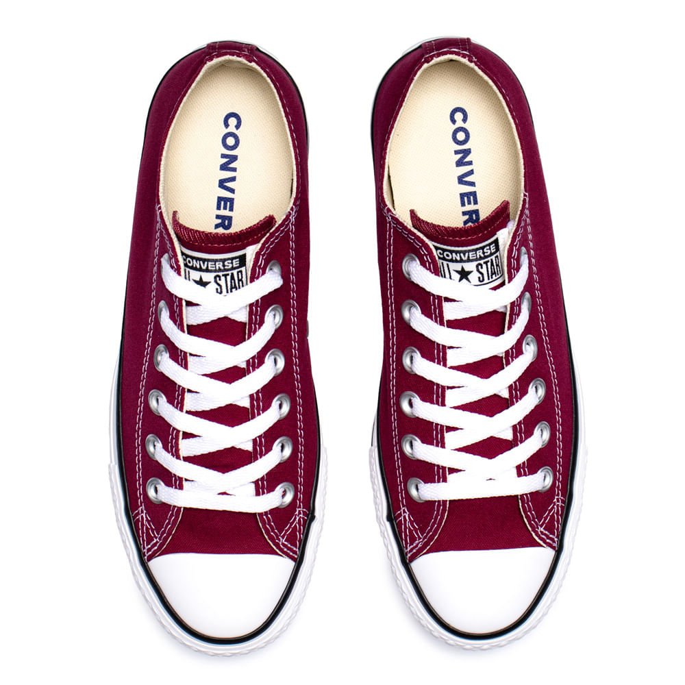 Tênis Converse Chuck Taylor All Star Plataforma Bordô Vermelho 4