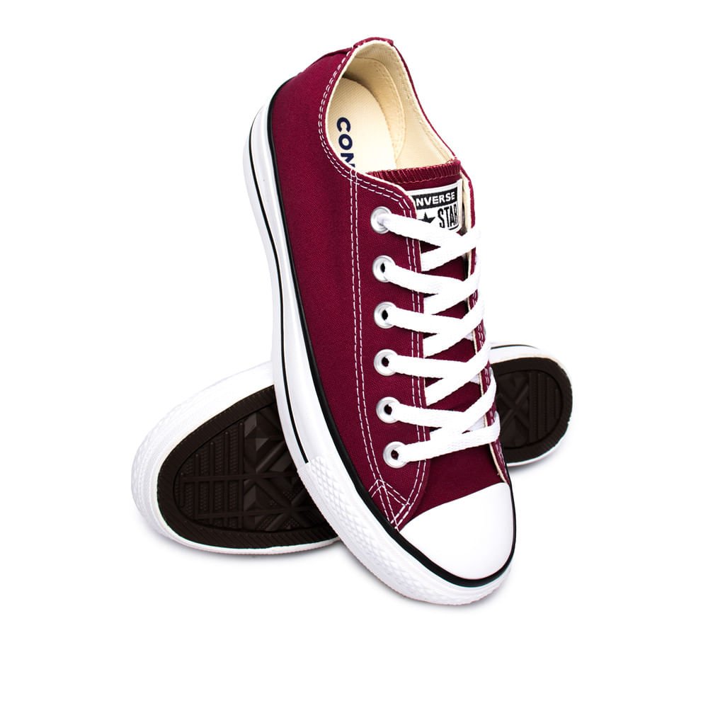 Tênis Converse Chuck Taylor All Star Plataforma Bordô Vermelho 5