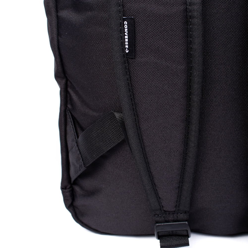 Mochila Unissex Converse Speed 3 Preto/Branco Preto 6
