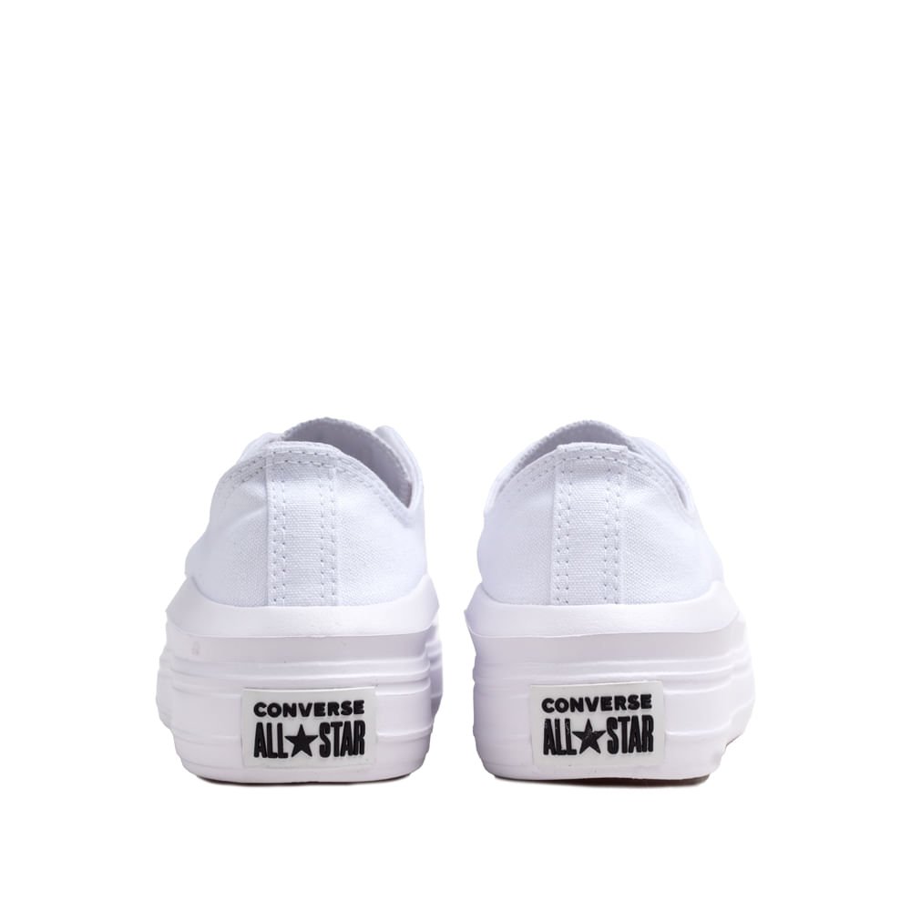 Tênis Feminino Converse All Star Chuck Taylor Move Branco Branco 3