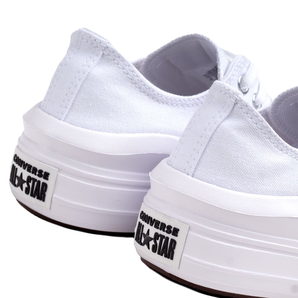 Tênis Feminino Converse All Star Chuck Taylor Move Branco Branco 5