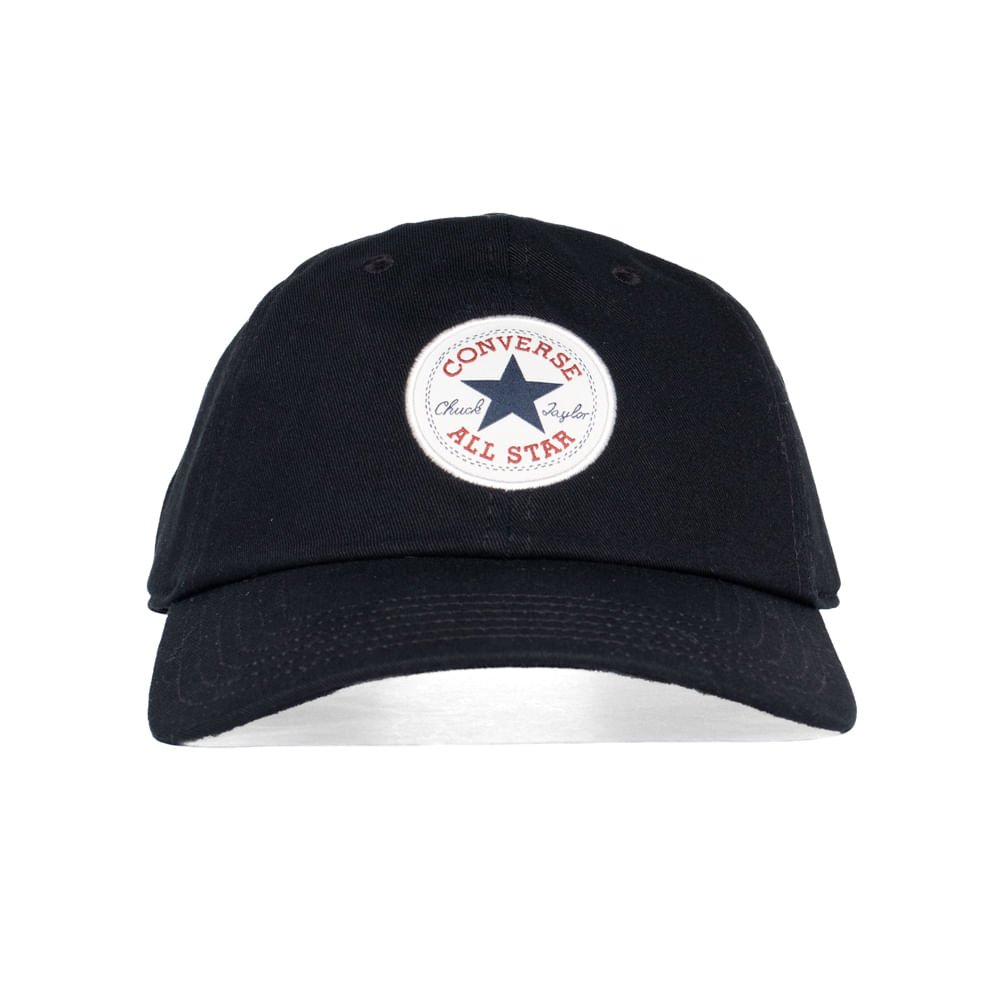 Boné Unissex Converse Chuck Taylor Baseball Aba Curva Preto Preto 2