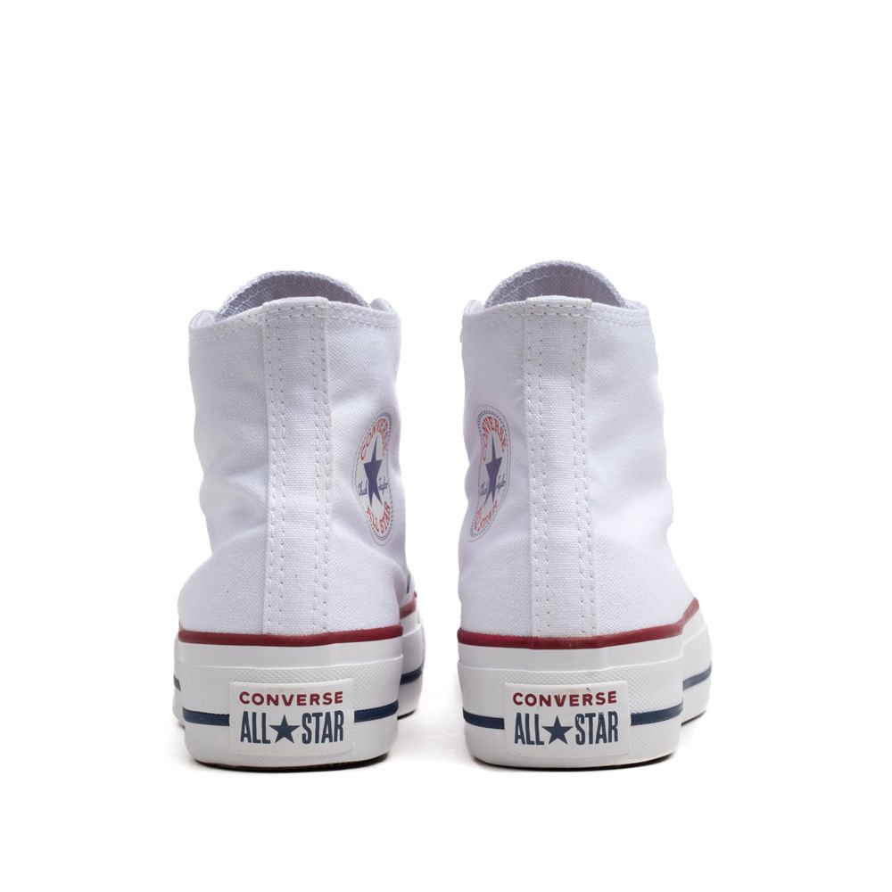 Tênis Feminino Converse Chuck Taylor All Star Lift Branco/Marinho Branco 3