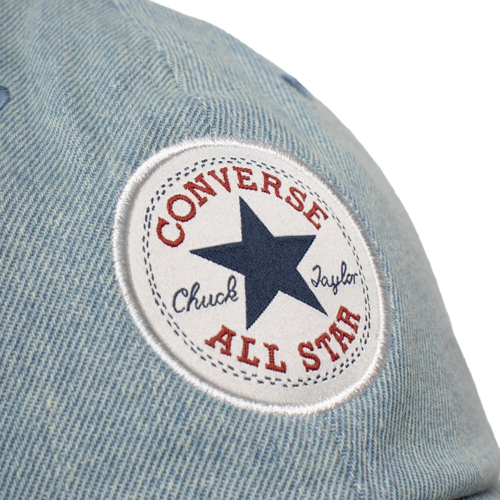 Boné Unissex Converse Chuck Taylor Baseball Curva Azul Azul 4