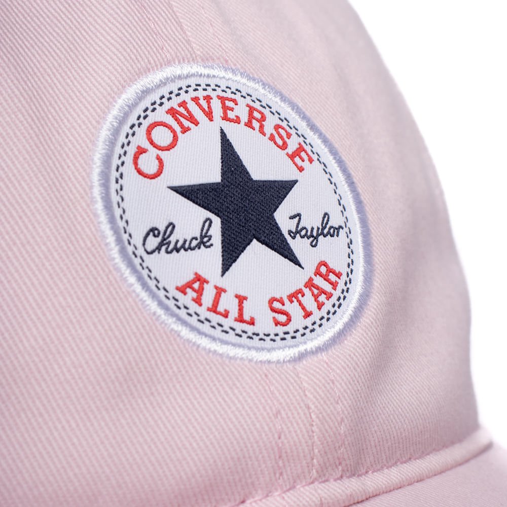 Boné Converse Chuck Taylor Baseball Curva Rosa Claro Rosa 4