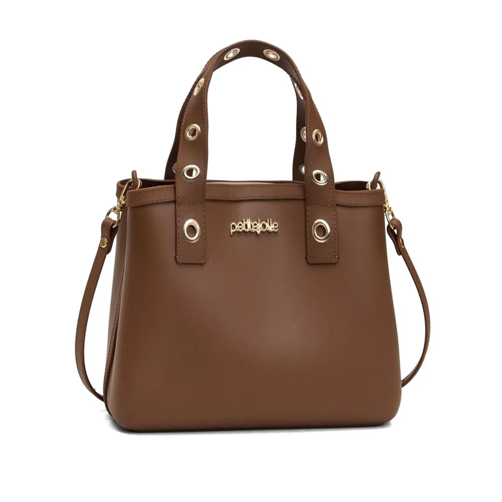 Bolsa Feminina Petite Jolie Tote Média Secret Marrom