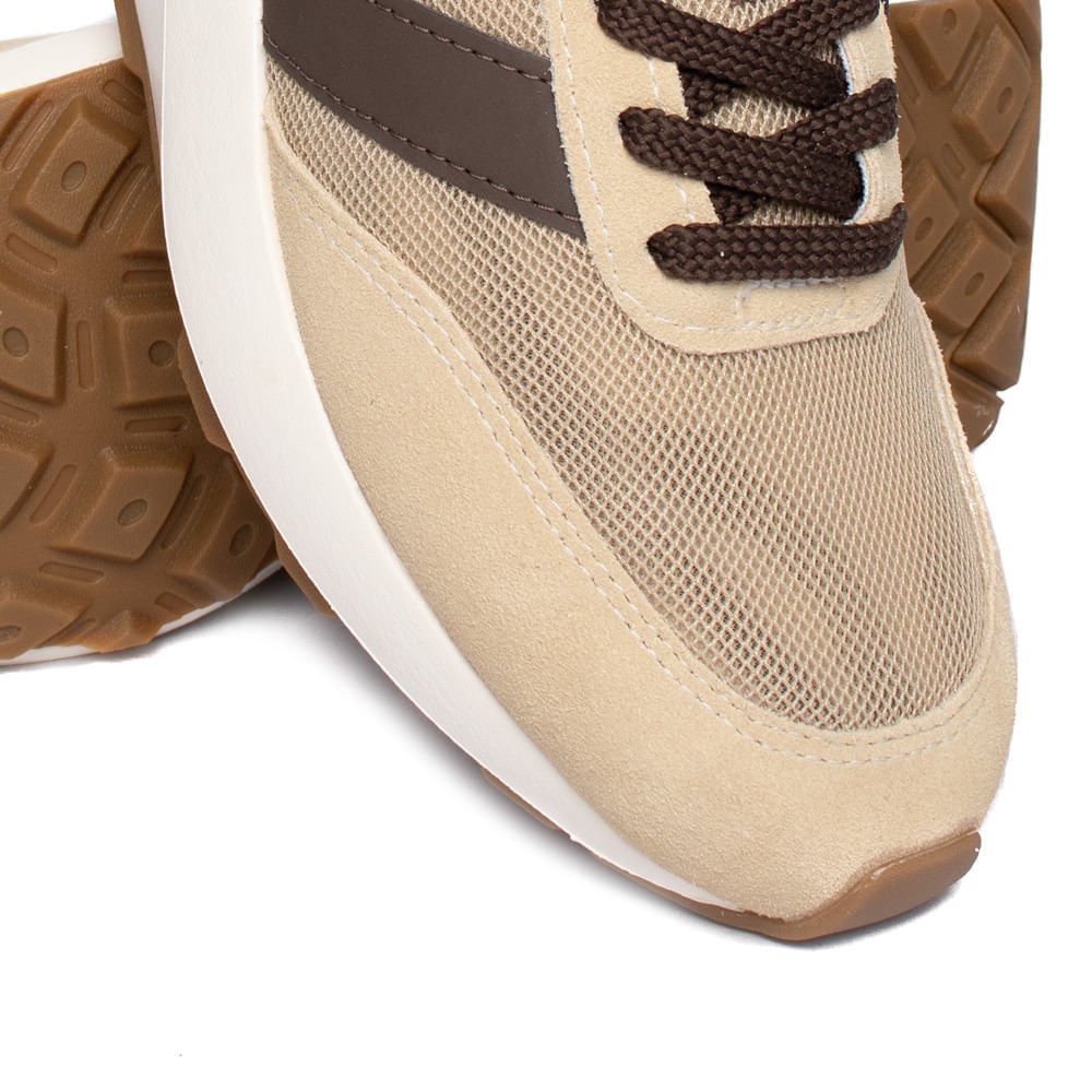 Tênis Unissex New Balance 370v1 Retrô Casual Bege/Marrom Bege 5