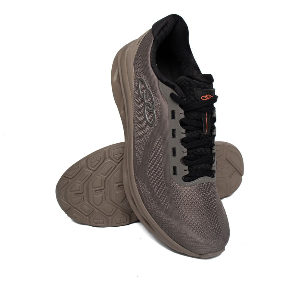 Tênis Masculino Olympikus Elevado Caminhada Marrom/Preto Marrom 5