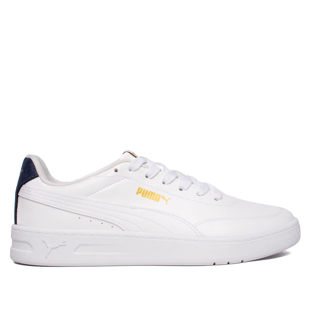 Tênis Masculino Puma Court Classic Clean Bdp Branco/Marinho