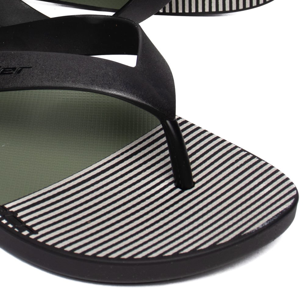 Chinelo Masculino Rider Core Graphics Tiras Preto/Verde Preto 5