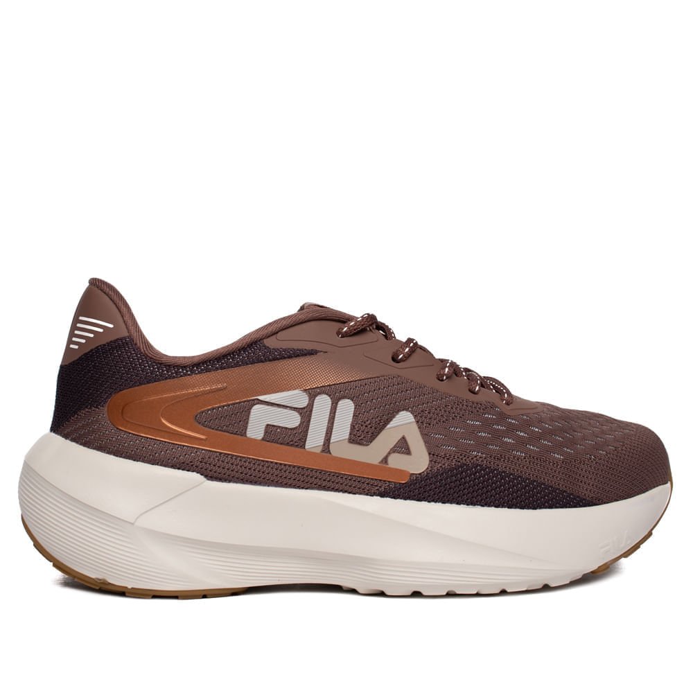 Tênis Feminino Fila Outrun Energized Marrom Terroso/Branco