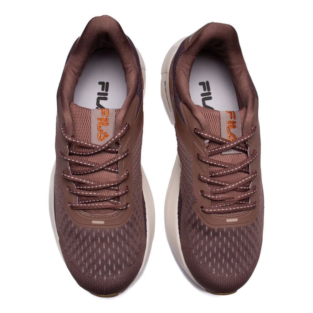 Tênis Feminino Fila Outrun Energized Marrom Terroso/Branco Marrom 4