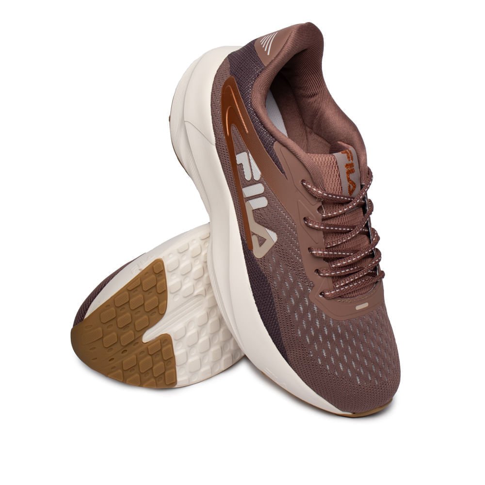 Tênis Feminino Fila Outrun Energized Marrom Terroso/Branco Marrom 6