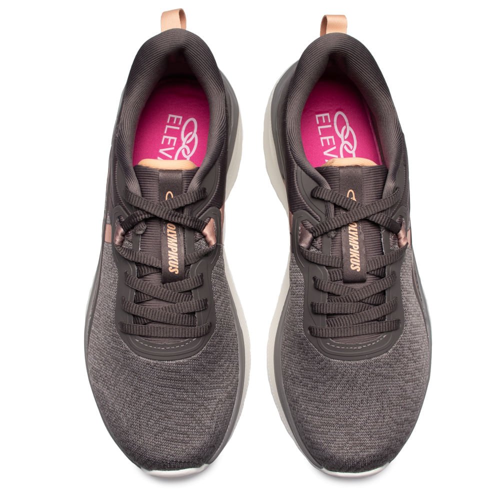 Tênis Feminino Olympikus Day Caminhada Eleva+ Cinza/Rosé Cinza 4